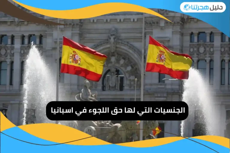 الجنسيات التي لها حق اللجوء في اسبانيا 