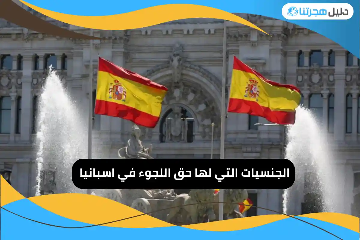 الجنسيات التي لها حق اللجوء في اسبانيا 